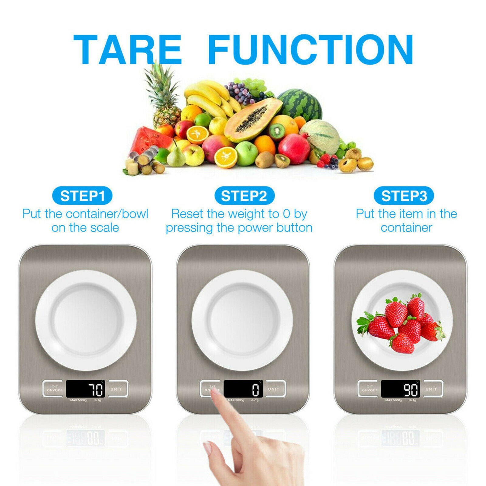 Digital Stainless Steel Kitchen Food Scale